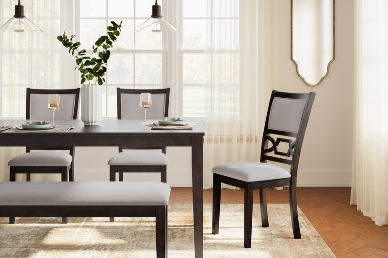 Langwest  Brown Dining Room Table Set (6/CN)