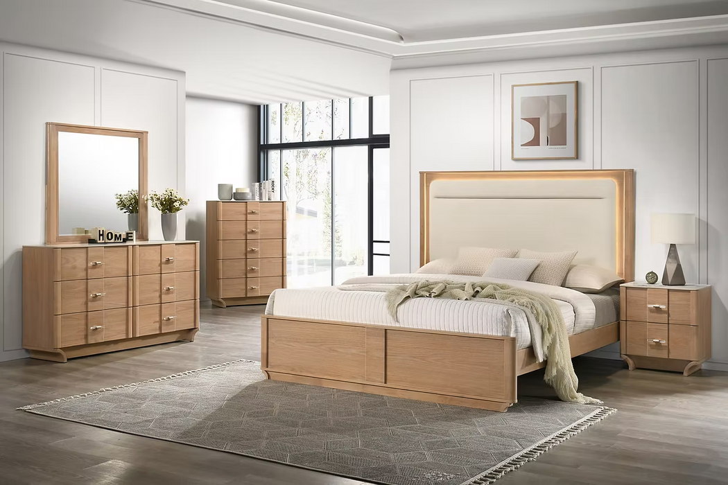 Abby Light Brown Bedroom set