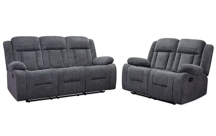 Tamp Gray Reclining Living Room Set