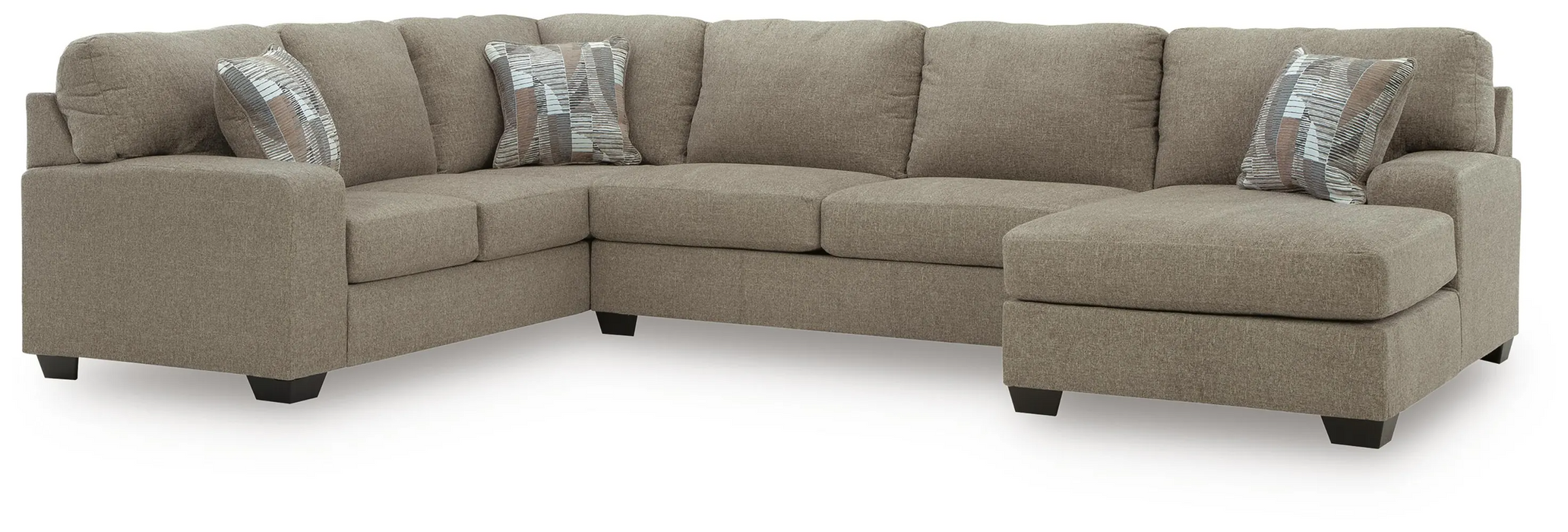 Newellen Hemp 3-Piece RAF Sleeper Sectional with Chaise
