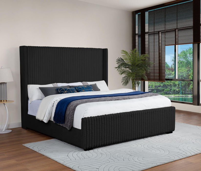 Gianni Black Panel King Bed