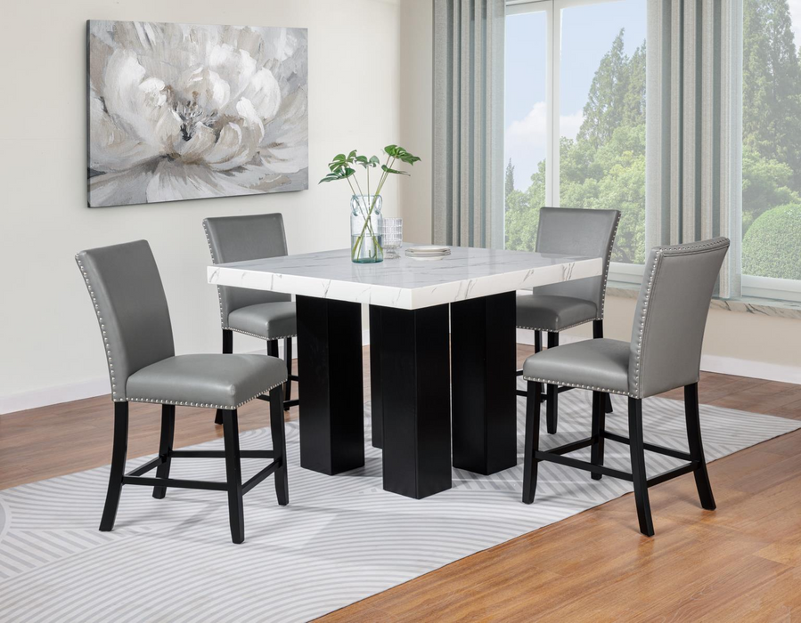 Blaze Gray Counter Height Dining Room Set (5PC)