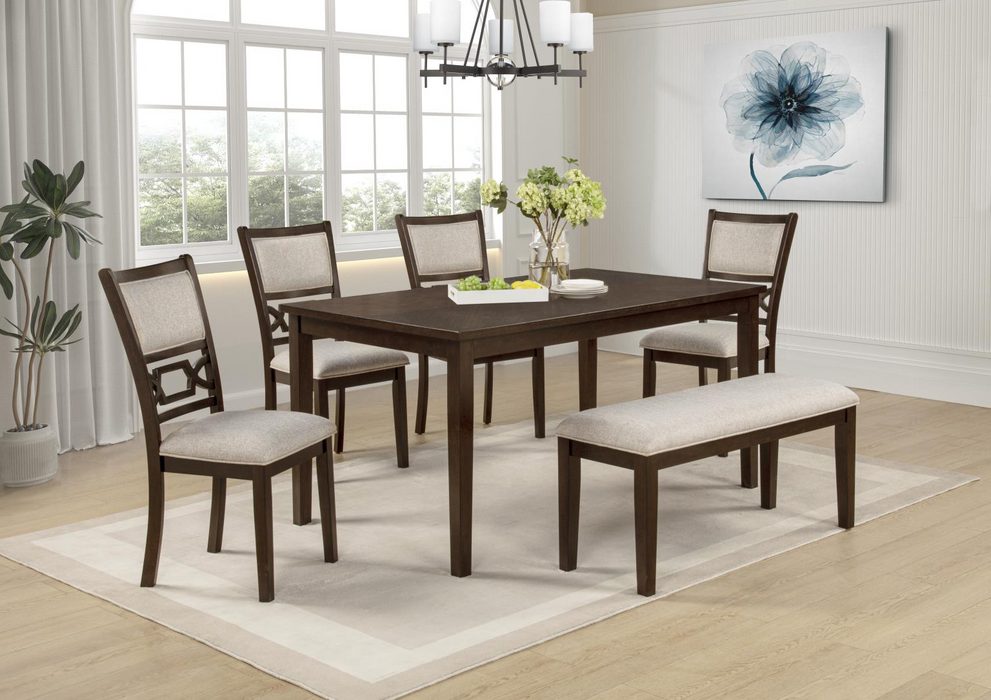 Bruno Brown Dining Room Set (6PC)