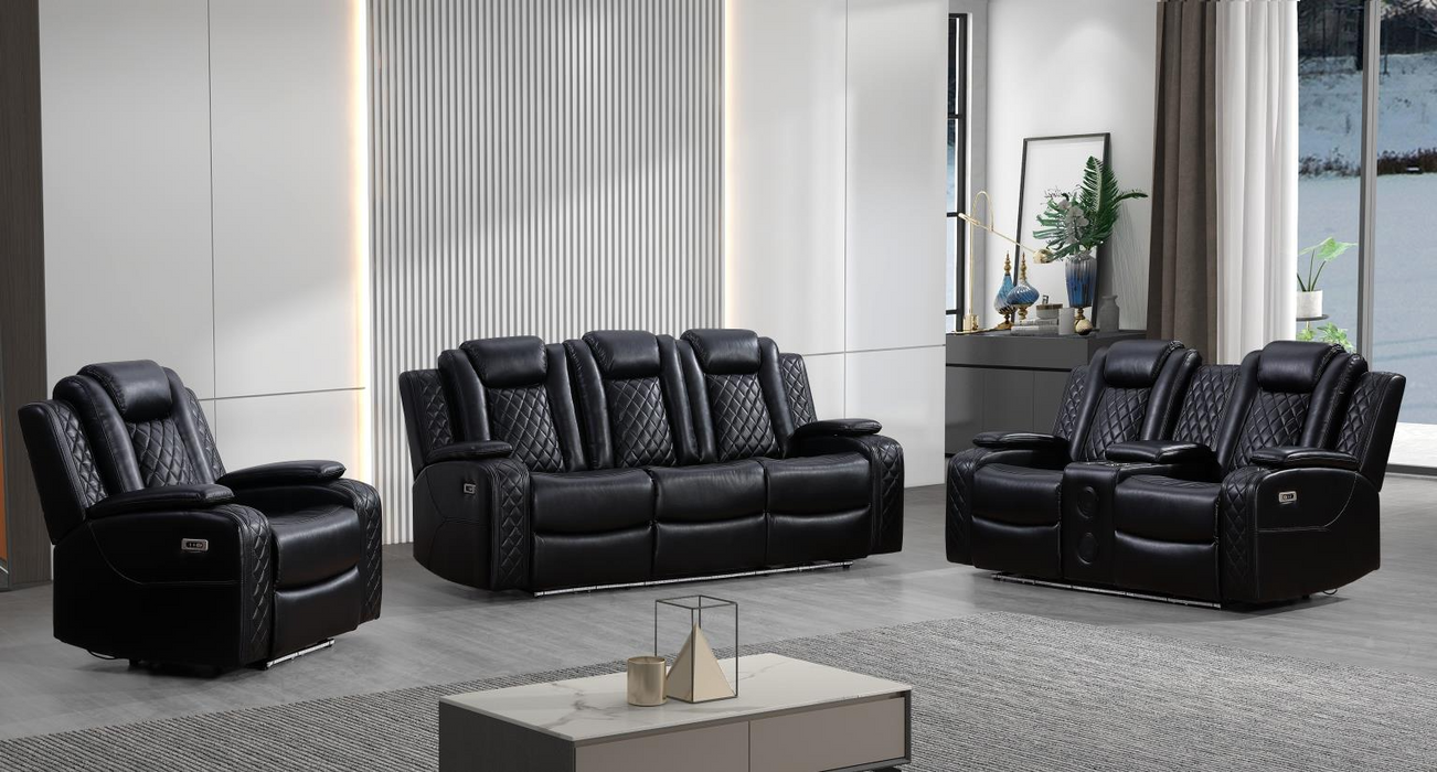Knox Black Power Recliner Set