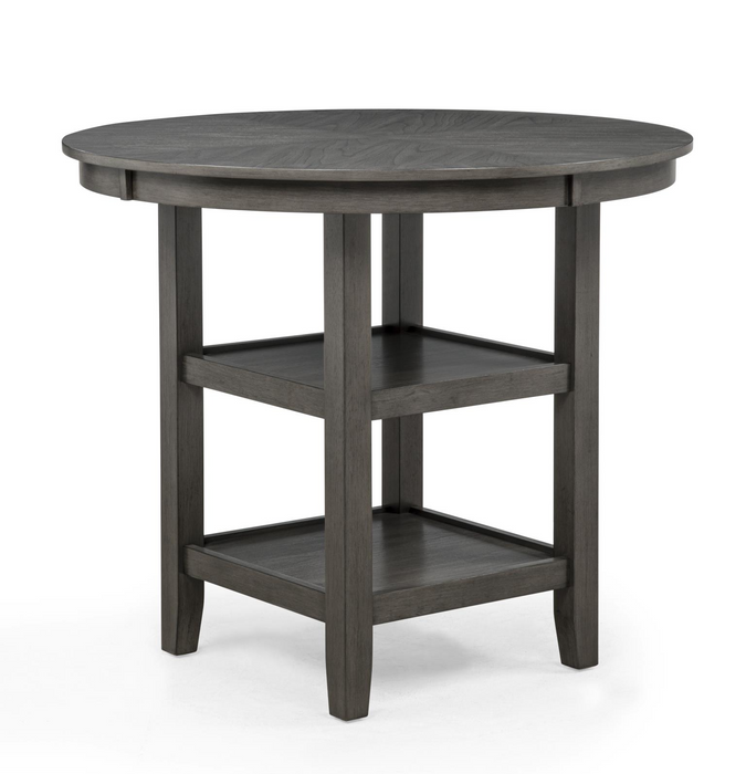 Bruno  Gray Round Counter Height Dining Set (5PC)