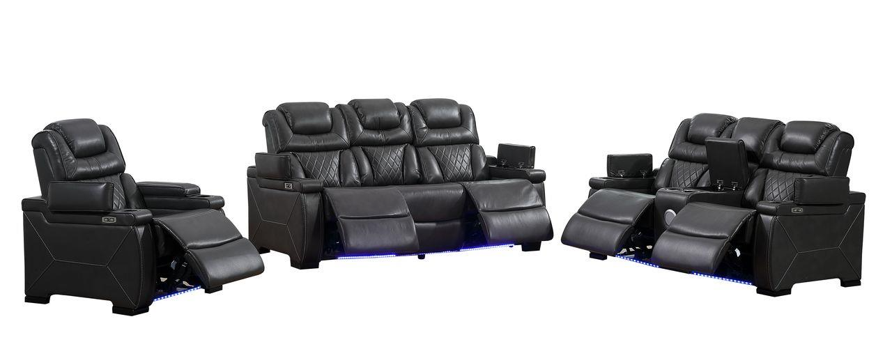 Braden Gray Power Reclining Living Room Set