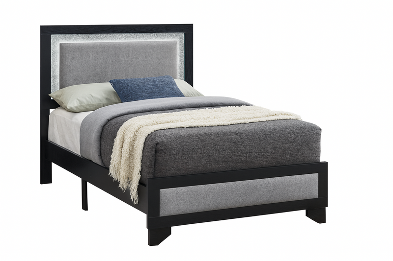 Aya Black Twin Bed
