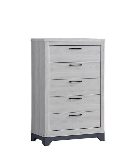 Lucy White Upholstered Platform Bedroom Set