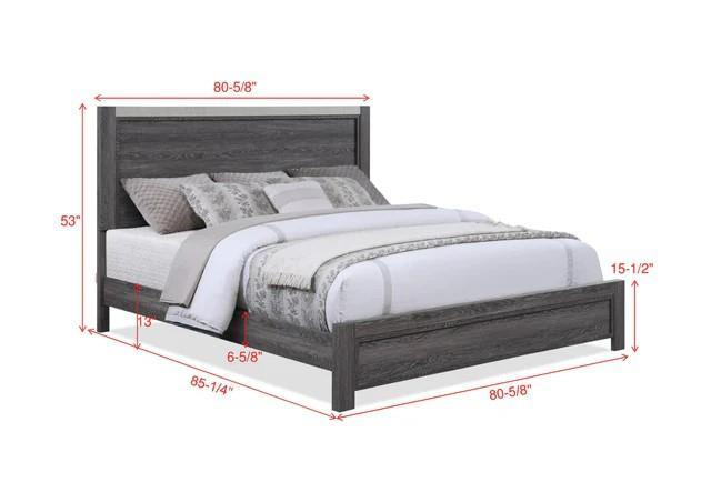 Mara Gray Panel Bedroom Set