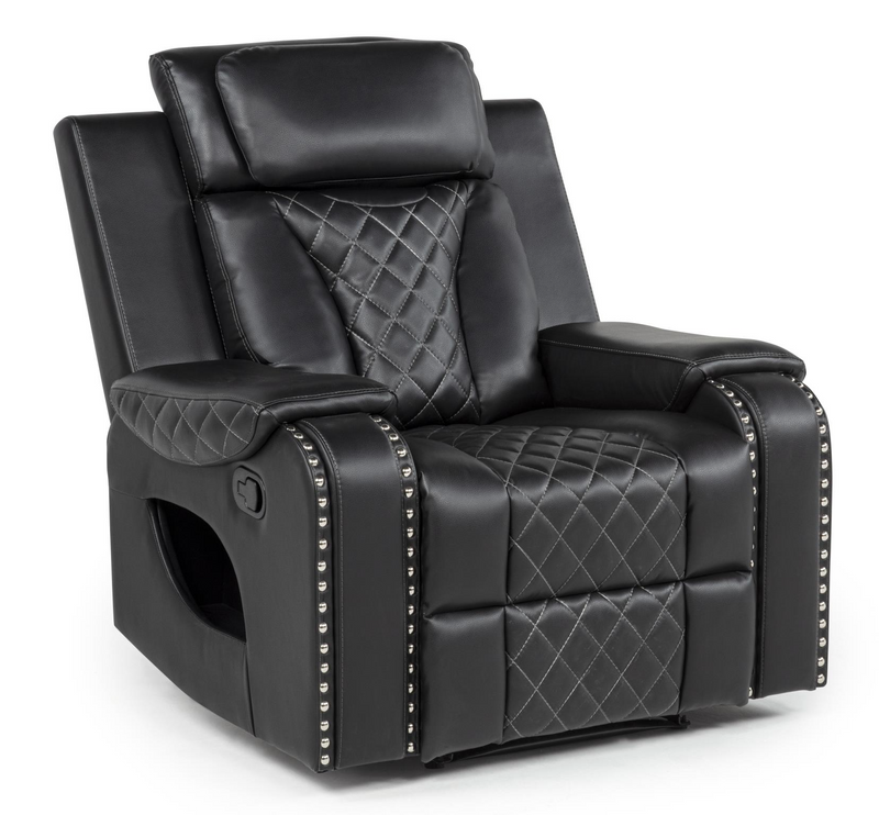 Enzolive Black Reclining Living Room Set