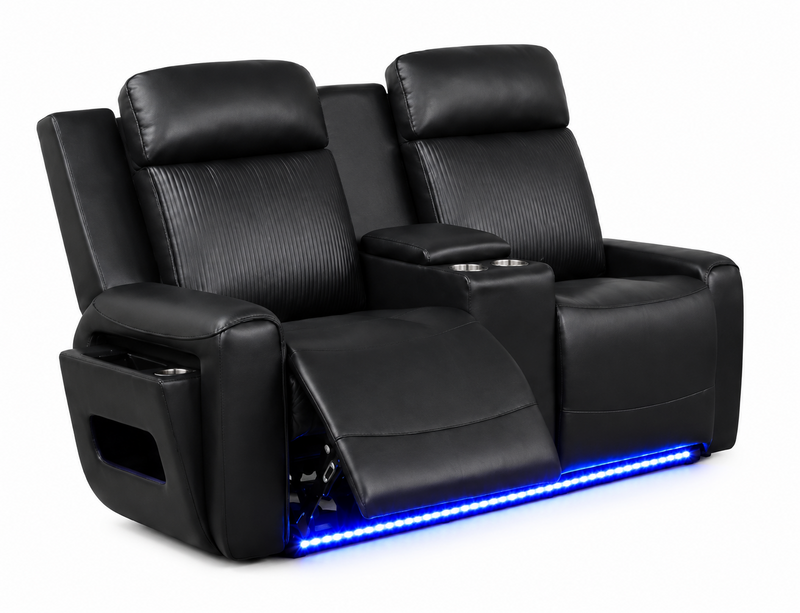 Arkansas 3 Piece Black Sectional