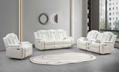 Knox White Power Recliner Set
