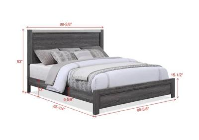 Mara Gray Panel Bedroom Set