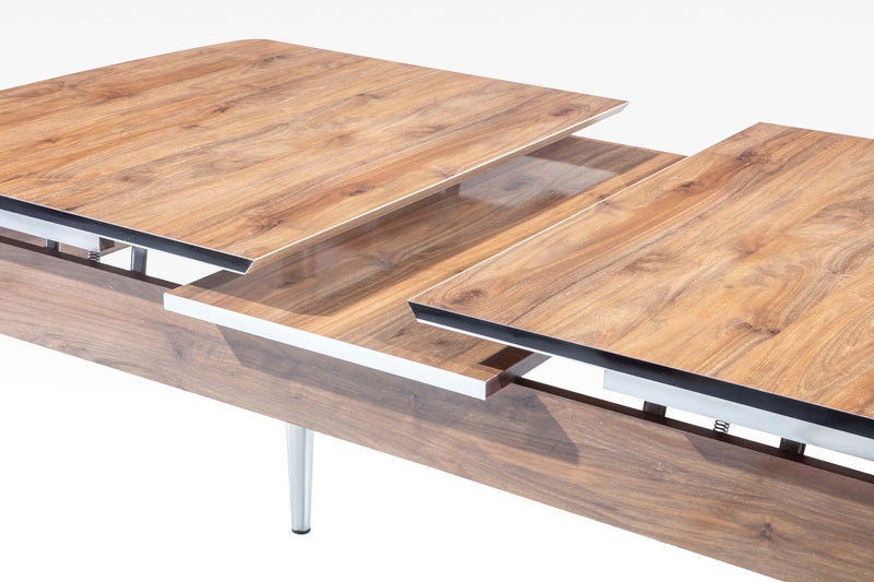 Inci Diningroom (Dining Table & 4 Dining Chair) in Walnut - 115-INC-SET-WL-4-SET