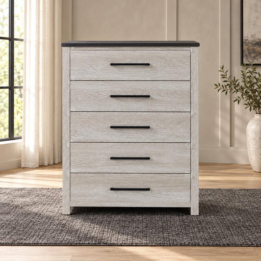 Indigo - 5 Drawers Beige Chest - B330-C