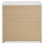 Ines 2-drawer Nightstand Bedside Table White High Gloss - 223092