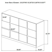 Ines 4-piece Eastern King Bedroom Set Grey and White High Gloss - 223091GRYKE-S4