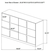 Ines 4-piece Queen Bedroom Set Grey and White High Gloss - 223091GRYQ-S4