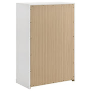 Ines 5-drawer Bedroom Chest of Drawers White High Gloss - 223095