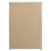 Ines 5-drawer Bedroom Chest of Drawers White High Gloss - 223095