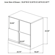 Ines 5-piece Eastern King Bedroom Set Grey and White High Gloss - 223091GRYKE-S5