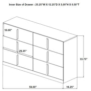 Ines 5-piece Eastern King Bedroom Set Grey and White High Gloss - 223091GRYKE-S5