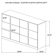 Ines 5-piece Queen Bedroom Set Grey and White High Gloss - 223091GRYQ-S5