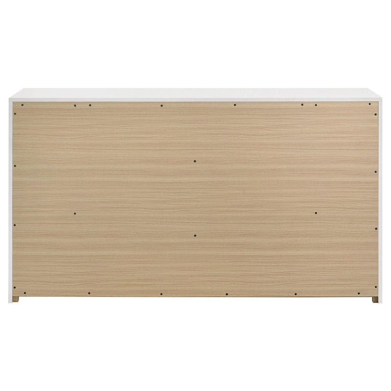 Ines 6-drawer Bedroom Dresser Cabinet White High Gloss - 223093