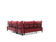Inferno Sectional Vinyl in Grey - 701-INF-GRAY-S