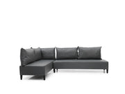 Inferno Sectional Vinyl in Grey - 701-INF-GRAY-S