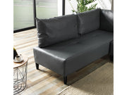 Inferno Sectional Vinyl in Grey - 701-INF-GRAY-S