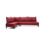 Inferno Sectional Vinyl in Grey - 701-INF-GRAY-S