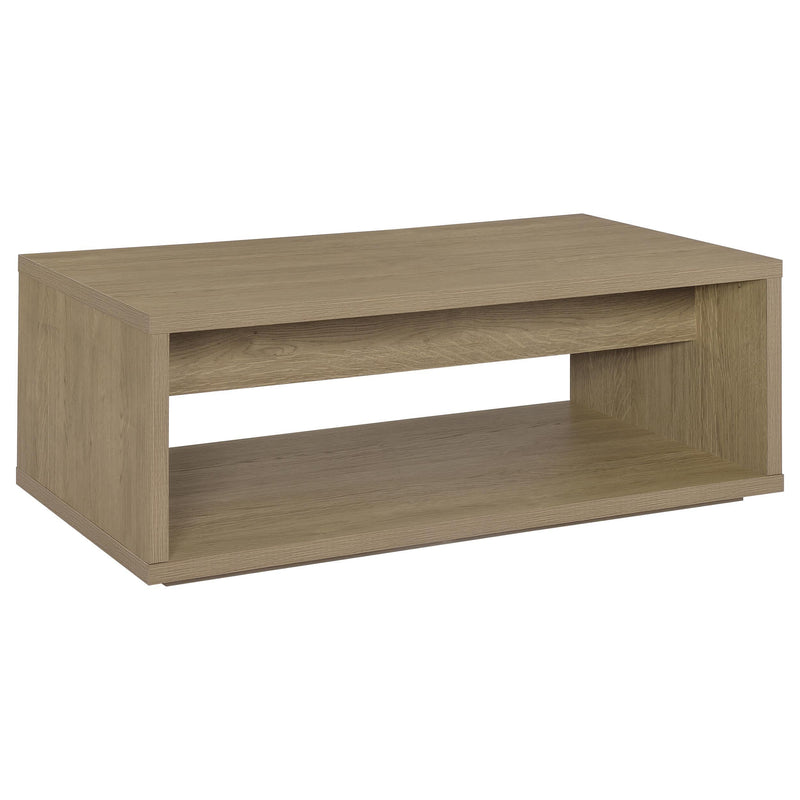 Ingram 2-Piece Coffee and End Table Set with Storage Latte - 710978-S2