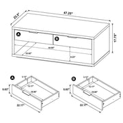 Ingram 2-Piece Coffee and End Table Set with Storage Latte - 710978-S2