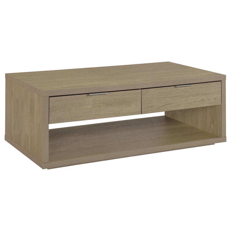 Ingram 2-Piece Coffee and End Table Set with Storage Latte - 710978-S2