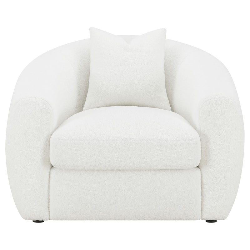 Isabella 3-piece Faux Sheepskin Upholstered Sofa Set Natural - 509871-S3