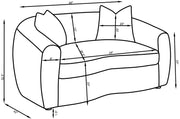 Isabella 3-piece Faux Sheepskin Upholstered Sofa Set Natural - 509871-S3