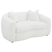 Isabella 3-piece Faux Sheepskin Upholstered Sofa Set Natural - 509871-S3