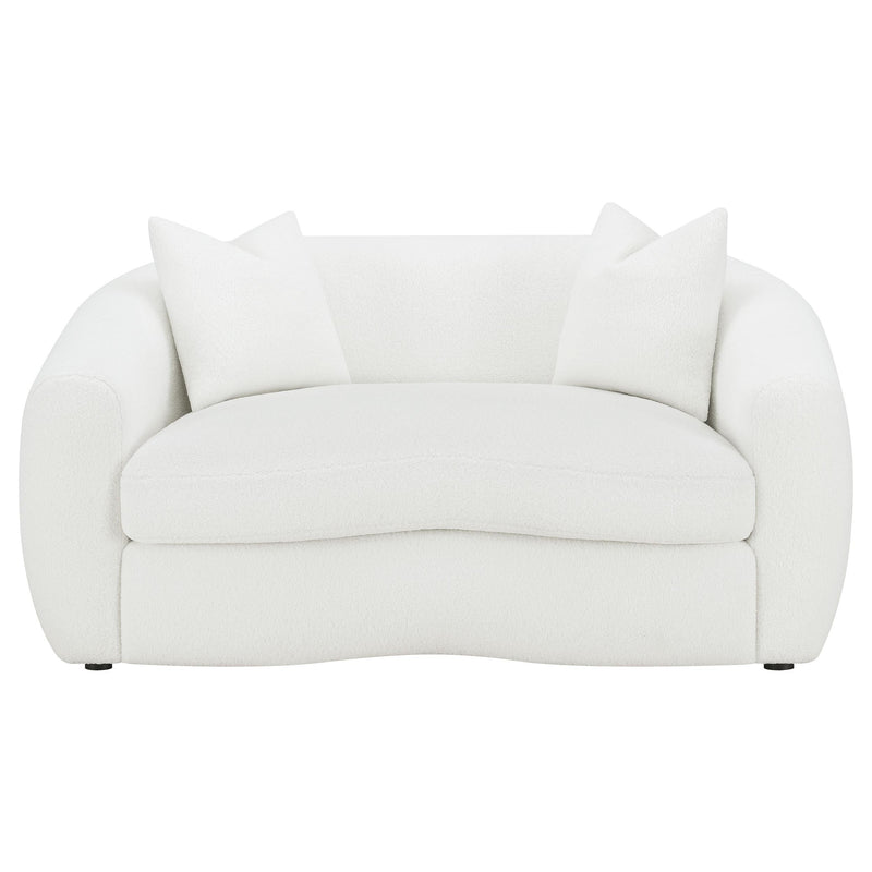 Isabella 3-piece Faux Sheepskin Upholstered Sofa Set Natural - 509871-S3