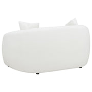 Isabella 3-piece Faux Sheepskin Upholstered Sofa Set Natural - 509871-S3