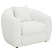 Isabella 3-piece Faux Sheepskin Upholstered Sofa Set Natural - 509871-S3