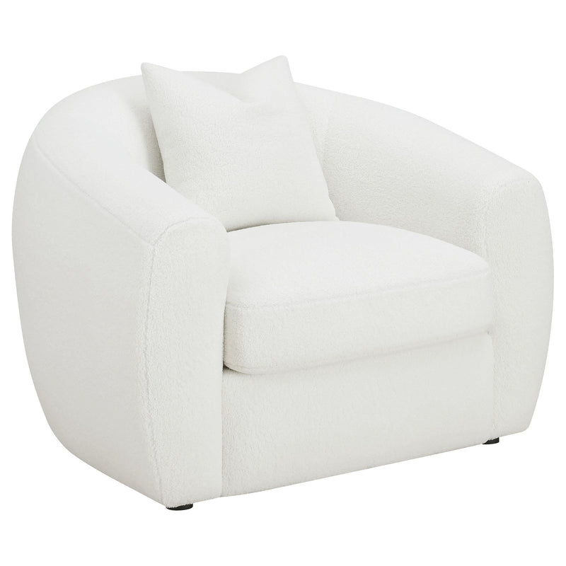 Isabella 3-piece Faux Sheepskin Upholstered Sofa Set Natural - 509871-S3