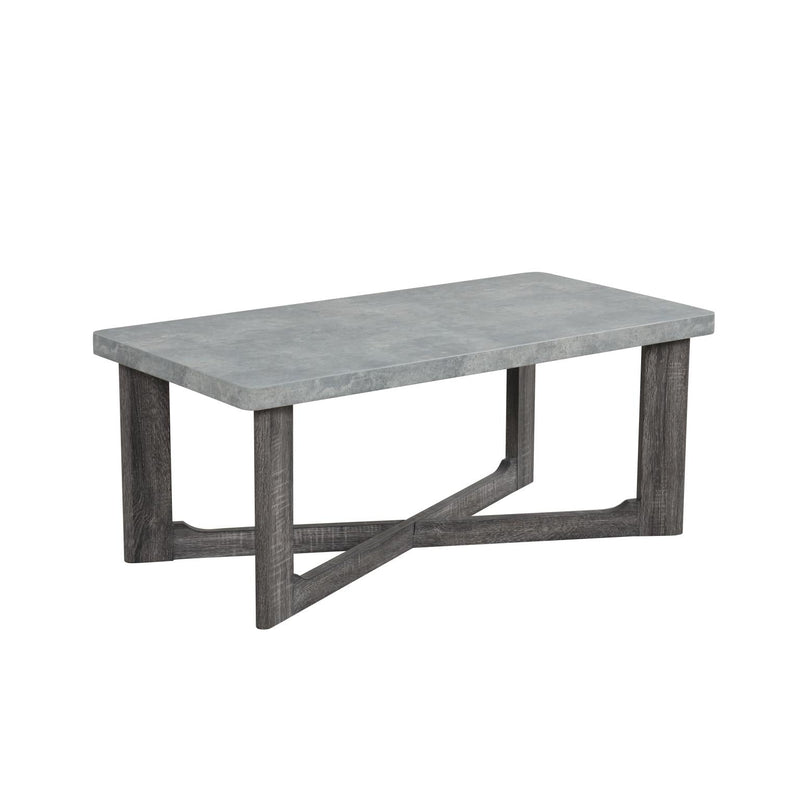 Isabella - 3PC Coffee Table Set, Rectangular Shape Coffee Table and 2 Square Shape End Tables - T127-3PC-Set