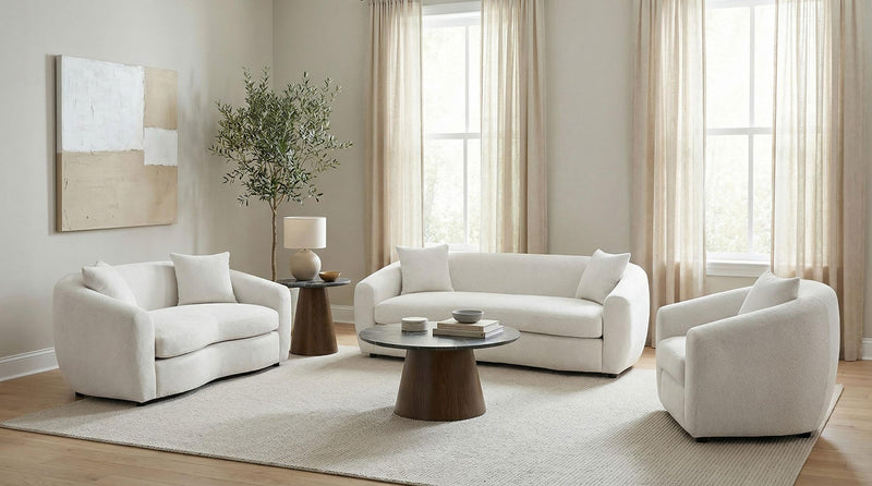 Isabella Fabric Upholstered Loveseat Sand - 504972