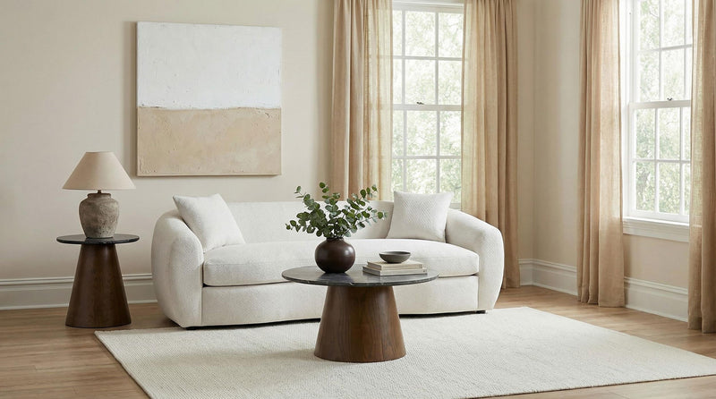 Isabella Fabric Upholstered Sofa Sand - 504971