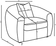Isabella Faux Sheepskin Upholstered Accent Chair Natural - 509873