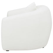 Isabella Faux Sheepskin Upholstered Accent Chair Natural - 509873