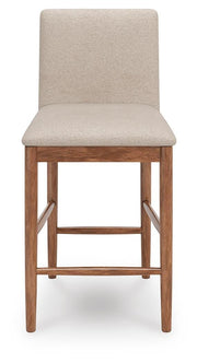 Isanti Light Brown Counter Height Barstool, Set of 2 - D752-124