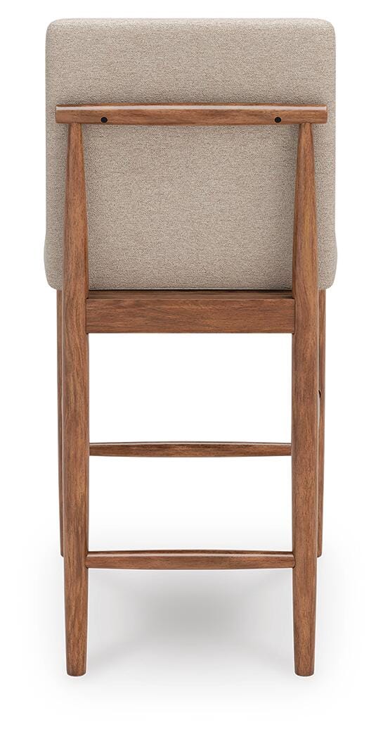 Isanti Light Brown Counter Height Barstool, Set of 2 - D752-124