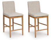 Isanti Light Brown Counter Height Barstool (Set of 2) - D752-124X2